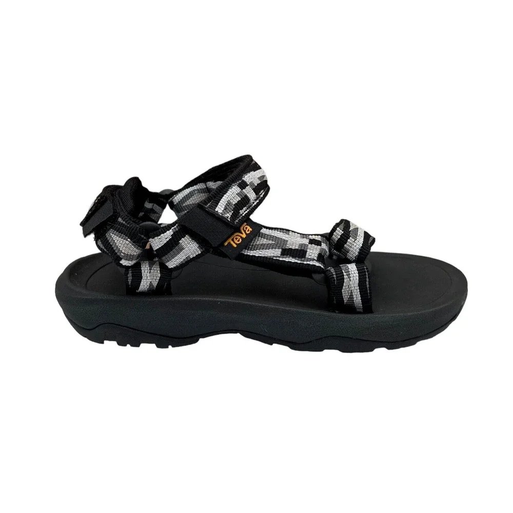 Teva Hurricane Little Boys Sport Sandals Size 12 Black‎ Gray Adjustable Straps